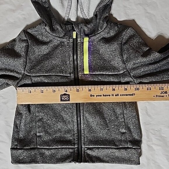 Athletic Works Size 12 Months Gray Zippered Hoodie with Pockets Used - Picture 11 of 13